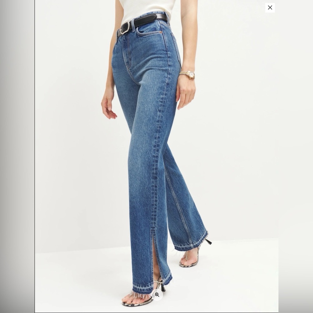 Reformation Blue Flare Jeans